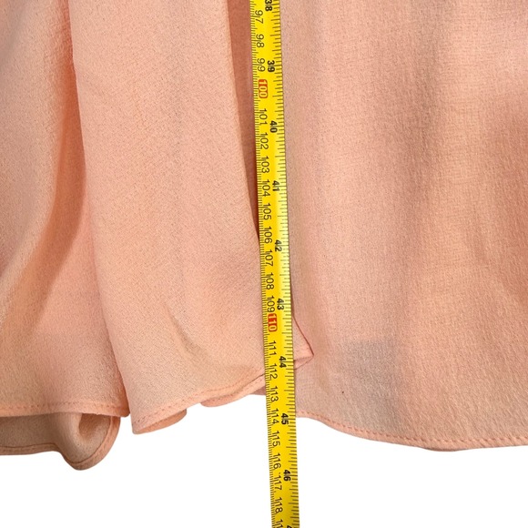 Gal Meets Glam Jane Tie Waist Midi Dress in Peach Pockets Size 2 NWT - Picture 15 of 16